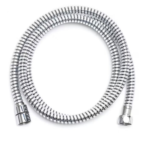 Dušo žarna S-Line 1,5 m su juodai sidabrine spirale ir G 1/2 sriegiu.