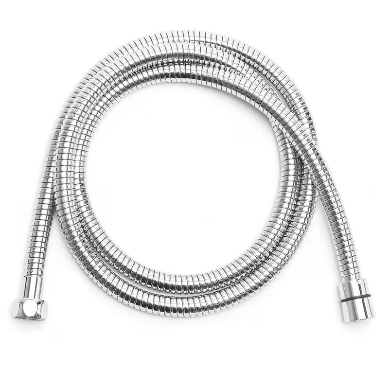 Dušo žarna S-Line 150 cm, chromo spalvos, su metaliniu dvigubu pynimu ir jungtimi G 1/2 x G 1/2.