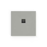 Kvadratinis dušo padėklas SAT Alek 90x90 cm iš lieto marmuro, gris spalvos