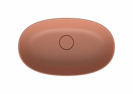 Rožiniai pastatomas ant stalviršio praustuvas SAT Aula 60x36 cm iš lieto marmuro be perpylimo