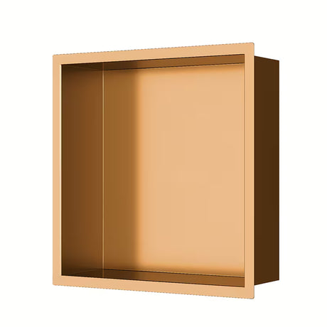 Dušo niša SAT Aurum iš nerūdijančio plieno, šlifuoto rose gold atspalvio, su rėmeliu