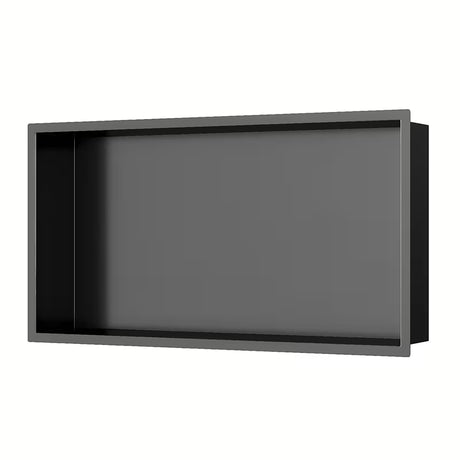 Dušo niša SAT Aurum iš 304 nerūdijančio plieno, spalva gun metal, su rėmeliu