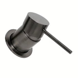 Potinkinė svirtinis praustuvo maišytuvas SAT Aurum, šlifuoto gun metal apdailos, apvalaus dizaino.