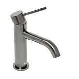 Svirtinis stovintis praustuvo maišytuvas SAT Aurum šlifuoto gun metal be praustuvo dugno vožtuvas apdailos.