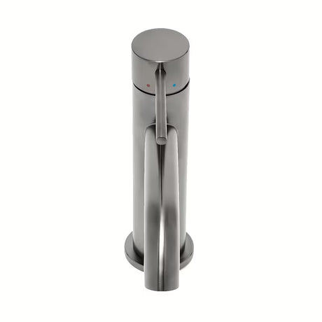 Svirtinis stovintis praustuvo maišytuvas SAT Aurum šlifuoto gun metal be praustuvo dugno vožtuvas apdailos.