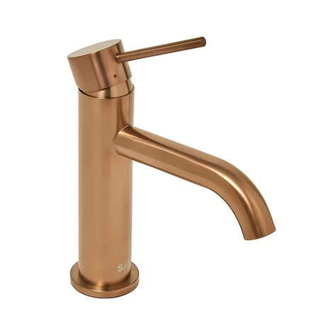 Svirtinis stovintis praustuvo maišytuvas SAT Aurum rose gold brushed be praustuvo dugno vožtuvas apdailos