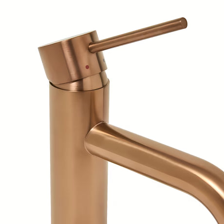 Svirtinis stovintis praustuvo maišytuvas SAT Aurum rose gold brushed be praustuvo dugno vožtuvas apdailos
