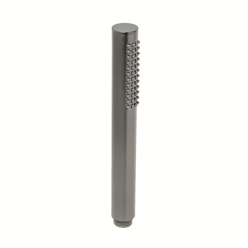 Rankinis dušelis SAT Aurum, šlifuoto gun metal apdailos, apvalaus minimalistinio dizaino.
