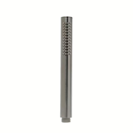 Rankinis dušelis SAT Aurum, šlifuoto gun metal apdailos, apvalaus minimalistinio dizaino.