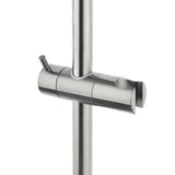 Dušo sistema SAT Aurum su termostatiniu maišytuvu šlifuoto gun metal apdailos, su viršutiniu ir rankiniu dušu.