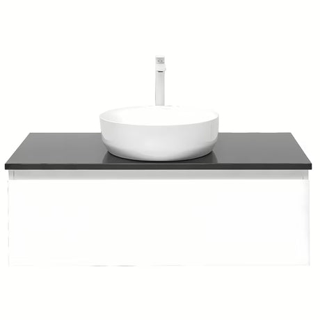 Balta pakabinama vonios spintelė SAT B-Way 1 su uždengimo plokšte, 99x45x30 cm