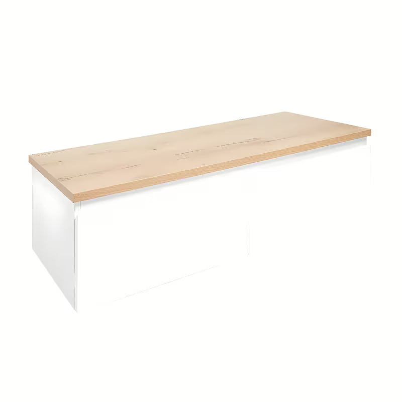 Pakabinama vonios spintelė SAT B-Way 1 su uždengimo plokšte baltas blizgus, 119x30x45 cm