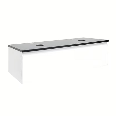 Pakabinama vonios spintelė SAT B-Way 1 baltos blizgios spalvos su uždengimo plokšte 119x45x30 cm