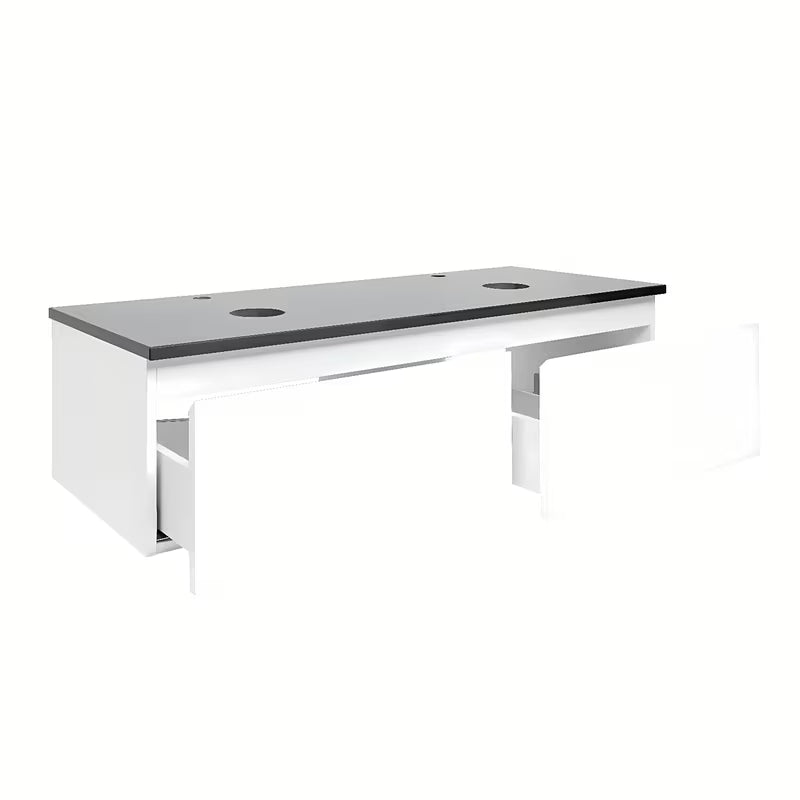 Pakabinama vonios spintelė SAT B-Way 1 baltos blizgios spalvos su uždengimo plokšte 119x45x30 cm