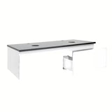 Pakabinama vonios spintelė SAT B-Way 1 baltos blizgios spalvos su uždengimo plokšte 119x45x30 cm