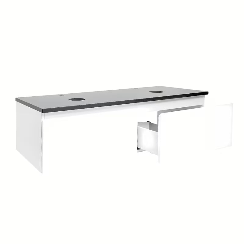 Pakabinama vonios spintelė SAT B-Way 1 baltos blizgios spalvos su uždengimo plokšte 119x45x30 cm