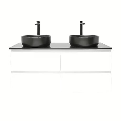 Pakabinama vonios spintelė su praustuvu SAT B-Way baltos blizgios spalvos 119x45x50 cm