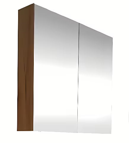 Pakabinama veidrodinė spintelė SAT B-Way 80x15x75 cm, riešuto dekoro, matinis paviršius