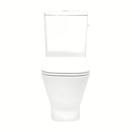 Baltas PASTATOMAS klozetas SAT B-Way s su sūkuriniu nuplovimu, bakeliu ir sėdyne su softclose