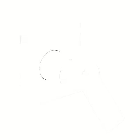 Potinkinė svirtinis dušo maišytuvas SAT B-Way baltos matinės spalvos, minimalistinio dizaino.