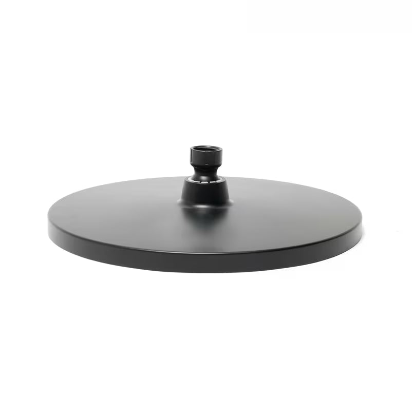 Viršutinis dušas SAT B-Way juodos matinės spalvos, 25,4 cm skersmens
