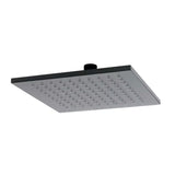 Kvadratinė viršutinis dušas SAT B-Way 20x20 cm, matinės juodos spalvos, metalinė