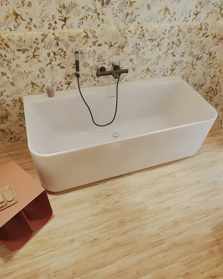 Rankinio dušo Komplektas SAT B-Way matinės juodos spalvos, su rankiniu dušeliu, sieniniu laikikliu ir 1,5 m žarna.