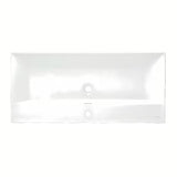Baltas keraminis baldinis praustuvas SAT B-Way 100,5x46,3 cm su anga maišytuvui centre