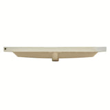 Baltas keraminis baldinis praustuvas SAT B-Way 100,5x46,3 cm su anga pro maišytuvui per vidurį