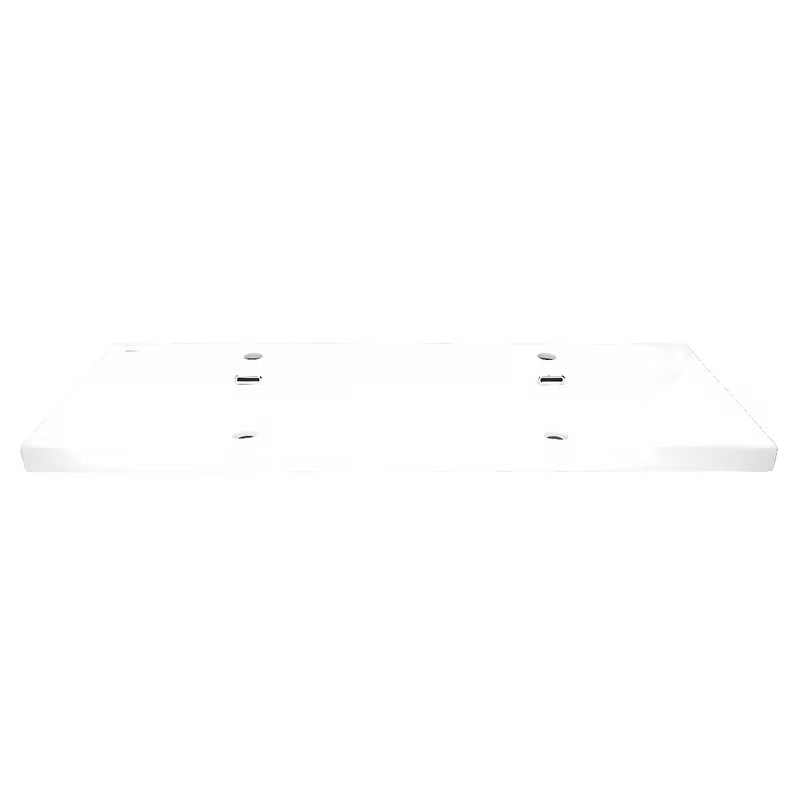 Baldinis dvigubas praustuvas SAT B-Way 121x46 cm, matinės baltos spalvos, su dviem angomis pro maišytuvui