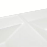 Baldinis dvigubas praustuvas SAT B-Way 121x46 cm, matinės baltos spalvos, su dviem angomis pro maišytuvui
