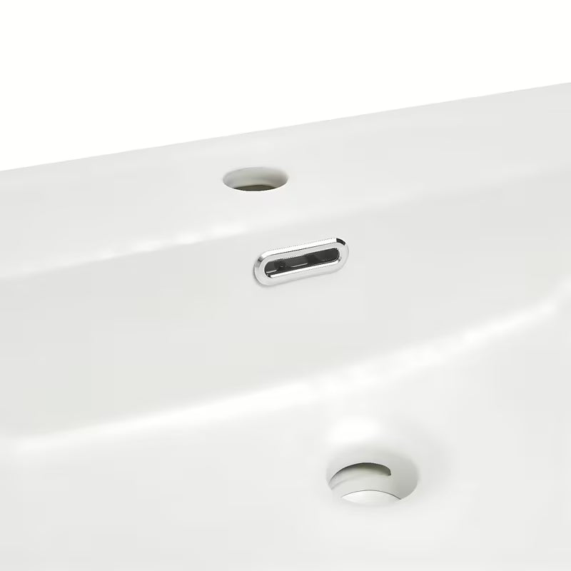 Baldinis dvigubas praustuvas SAT B-Way 121x46 cm, matinės baltos spalvos, su dviem angomis pro maišytuvui