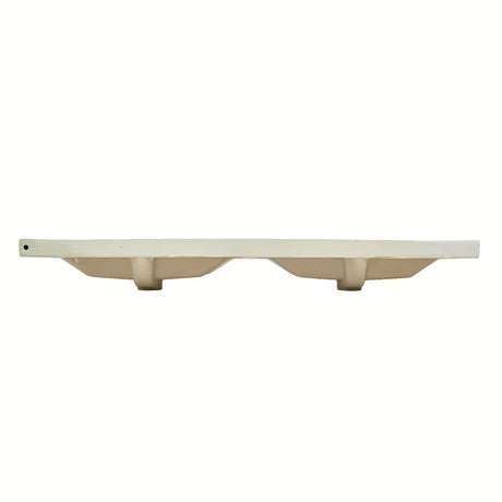 Baldinis dvigubas praustuvas SAT B-Way 121x46 cm, matinės baltos spalvos, su dviem angomis pro maišytuvui