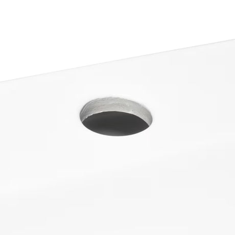 Baltas keraminis mažas praustuvas SAT Brevis 43x30 cm be perpylimo su anga pro maišytuvui