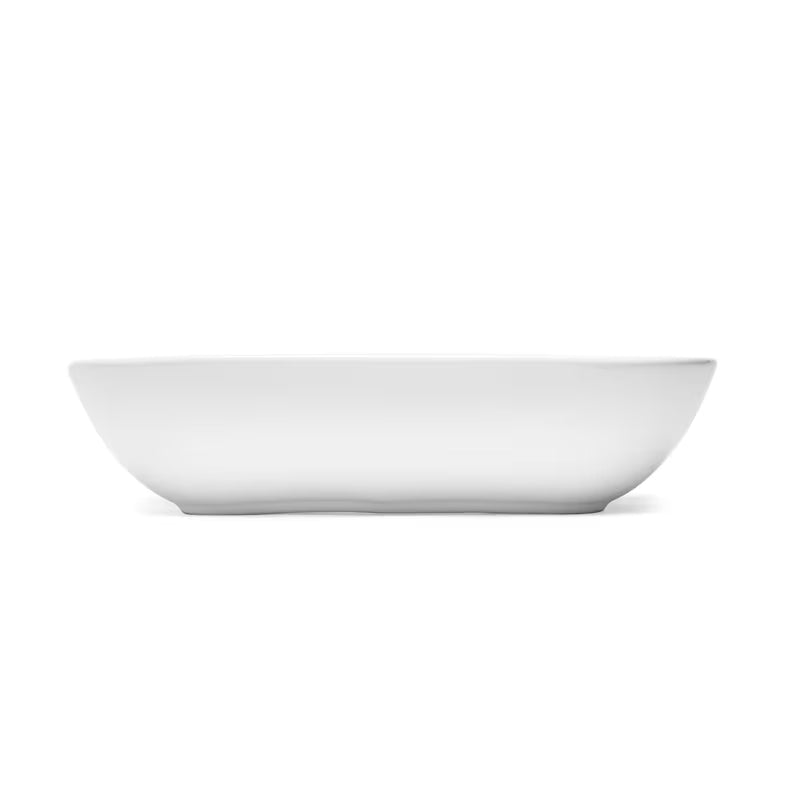 Baltas pakabinami keraminis praustuvas SAT Brevis 50x38,5 cm be perpylimo su anga pro maišytuvui.