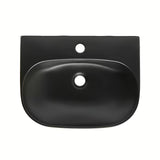 SAT Brevis pakabinami keraminis praustuvas 50 x 38,5 cm, juodos matinės spalvos