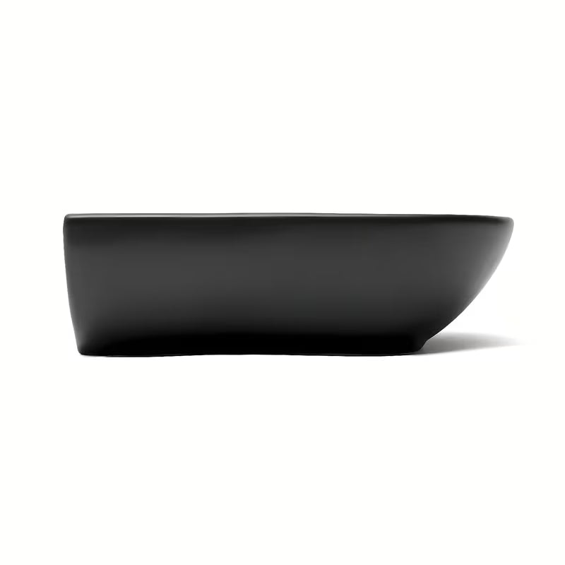 SAT Brevis pakabinami keraminis praustuvas 50 x 38,5 cm, juodos matinės spalvos