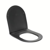Juodas KLOZETO dangtis SAT Brevis su softclose ir EasyLock pro lengvam nuėmimui