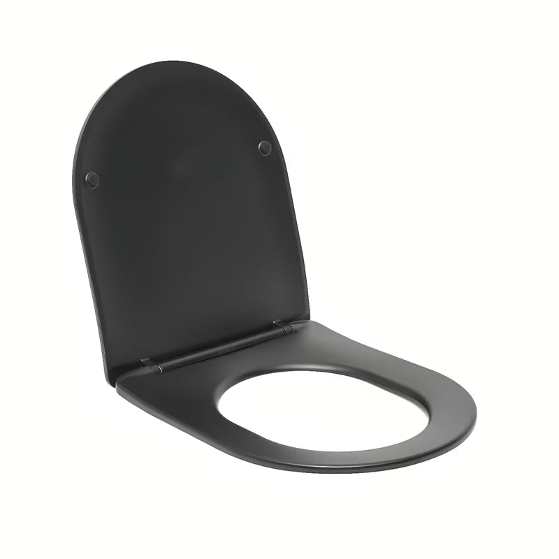 Juodas KLOZETO dangtis SAT Brevis su softclose ir EasyLock pro lengvam nuėmimui