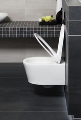 Pakabinami WC komplektas SAT Brevis su potinkiniu moduliu Geberit Delta ir nuleidimo mygtuku