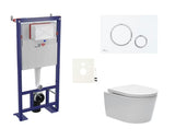 Pakabinami WC komplektas SAT Brevis su potinkiniu moduliu, nuleidimo mygtuku ir sėdyne su softclose bei EasyLock funkcijomis