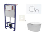 Pakabinami WC komplektas SAT Brevis su potinkiniu moduliu, nuleidimo mygtuku ir sėdyne softclose bei EasyLock.