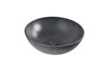 Antracito spalvos betoninis pastatomas ant stalviršio praustuvas SAT Cemento 42x42 cm, plonų sienelių