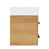 Pakabinama vonios spintelė su keraminiu praustuvu SAT Cube Way, 60x46 cm, ąžuolo dekoro hickory