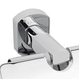 Chromuotas sieninis tualetinio popieriaus laikiklis SAT Cube Way, apvalaus dizaino
