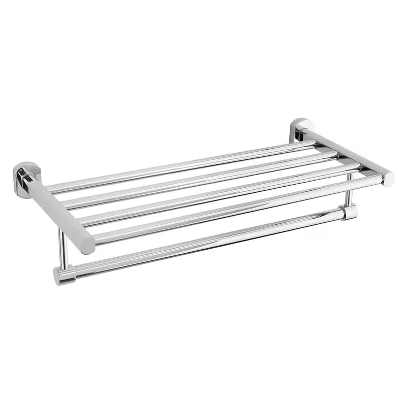 Sieninė lentynėlė SAT Cube Way chrome spalvos vonios kambariui