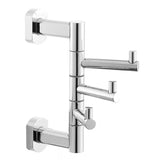 Daugiafunkcis trigubas kabliukas SAT Spirit/Cube Way, chrome pro rankšluosčiams ir chalatams kabinti.