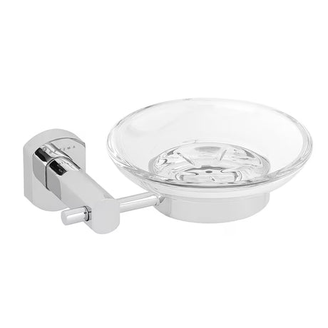 Sieninė muilinė SAT Cube Way pro kietam muilui, chrome apdailos