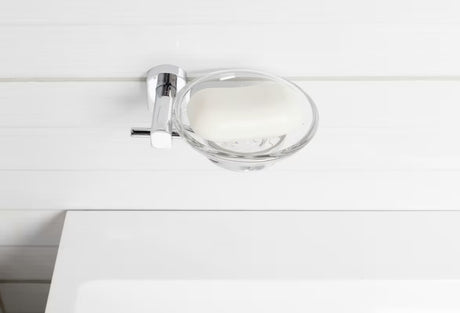 Sieninė muilinė SAT Cube Way pro kietam muilui, chrome apdailos