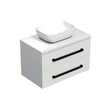 Metalinė rankenėlė SAT Cube Way, matinės juodos spalvos, pro vonios kambario baldai